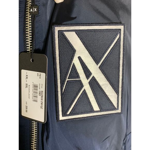 A|X Armani Exchange Zip Up Blouson Jacket - Picture 2 of 8